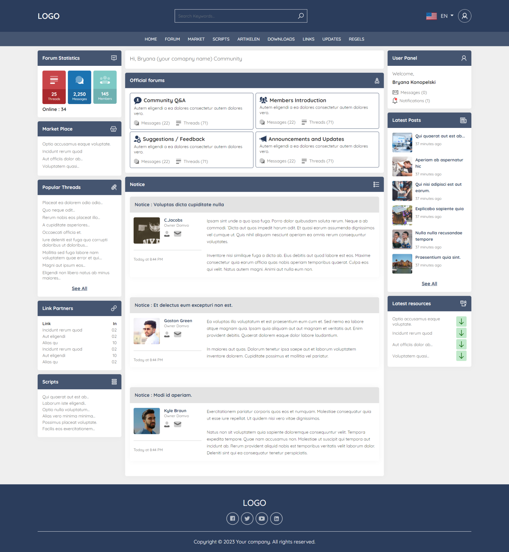 Community-driven Frontend for TB Forum