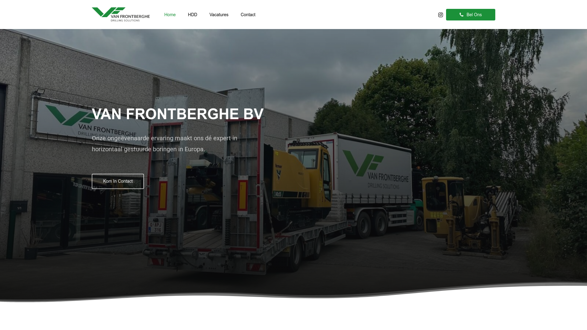 Straightforward Web Presence for Van Frontberghe
